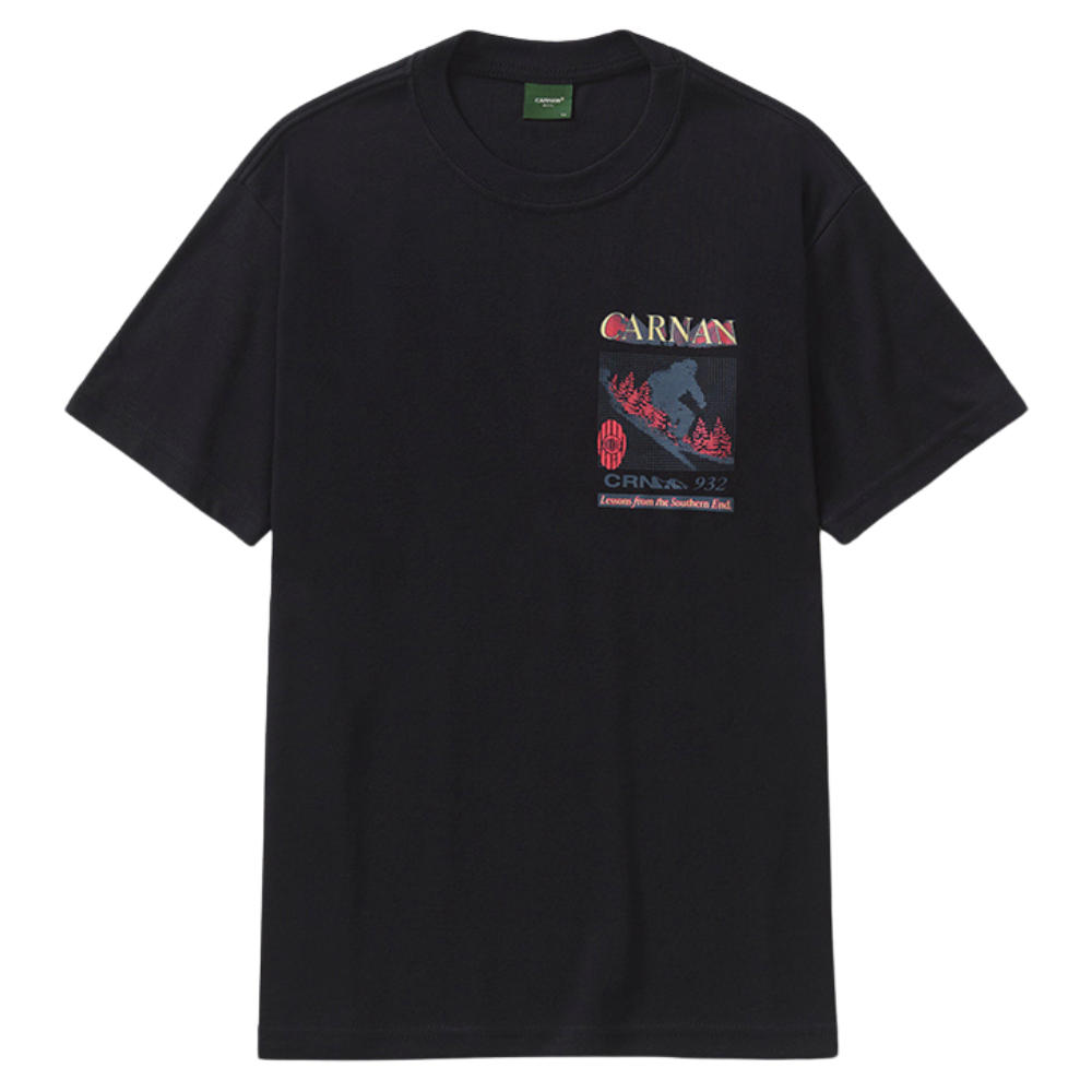 Camiseta Heavy Carnan Lettering Preta