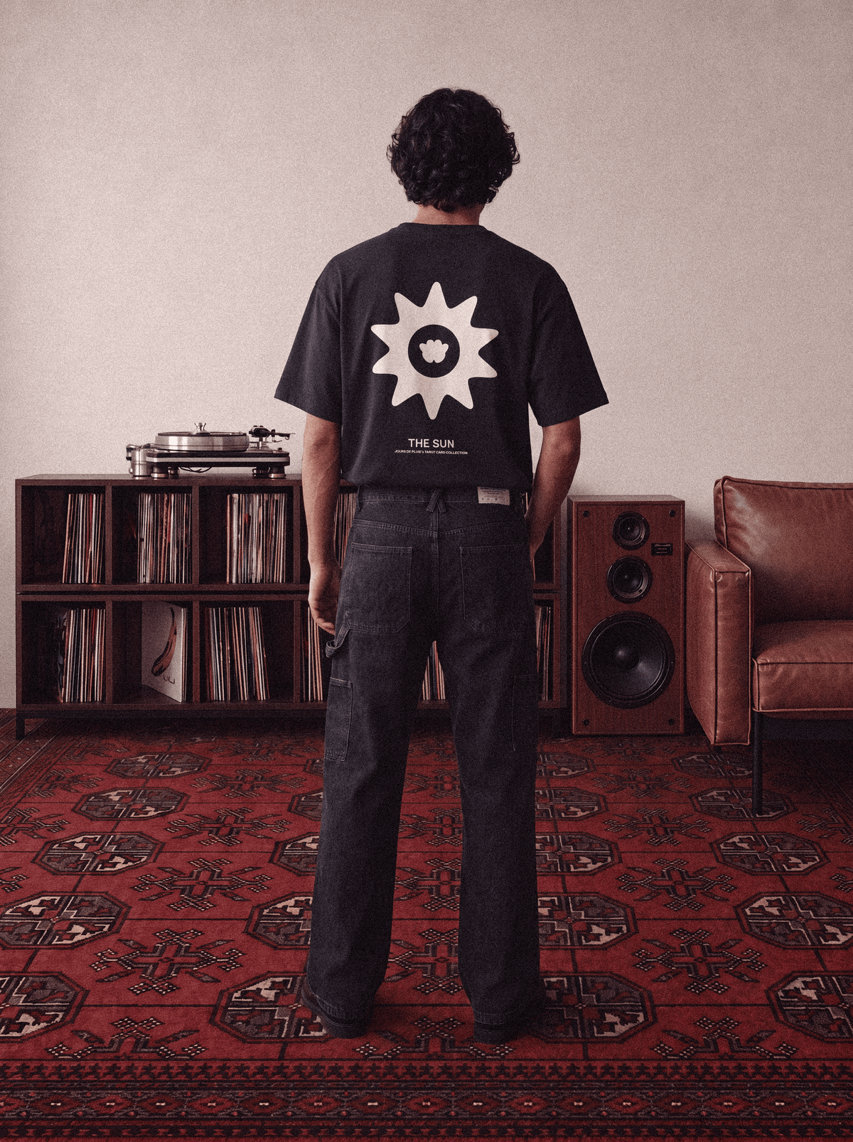 Camiseta Jours de Pluie The Sun Tee Azul Marinho