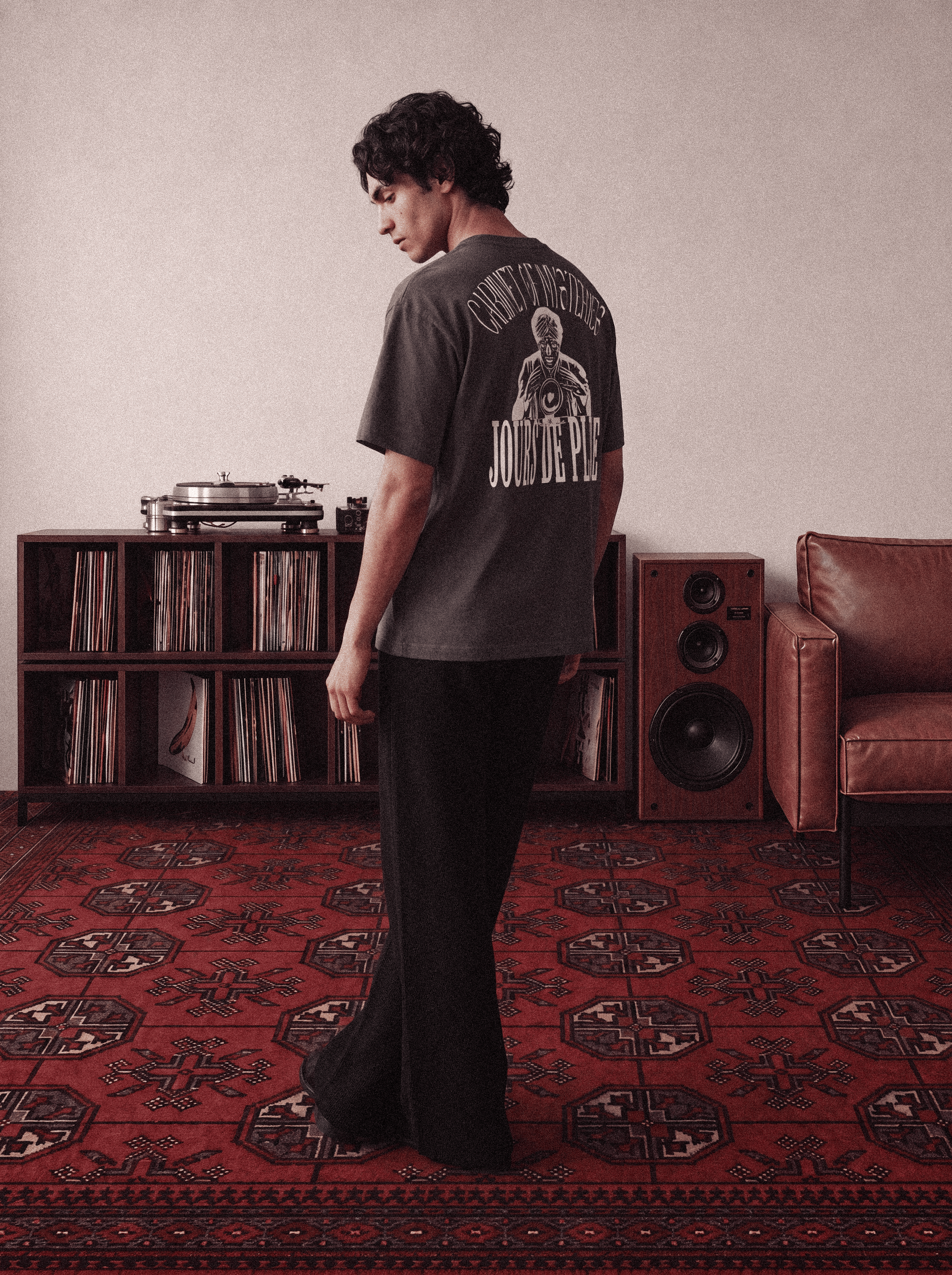 Camiseta Jours de Pluie The Seer Tee Grey Cinza