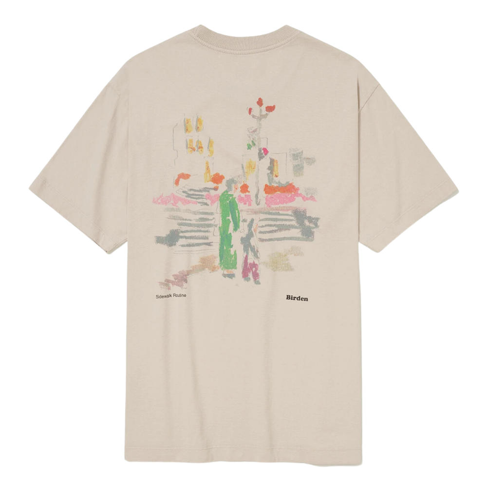 Camiseta Birden Sidewalk Routine Areia