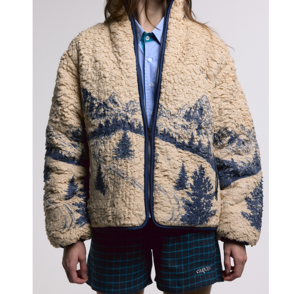 Casaco Fleece Carnan Mountain Off White