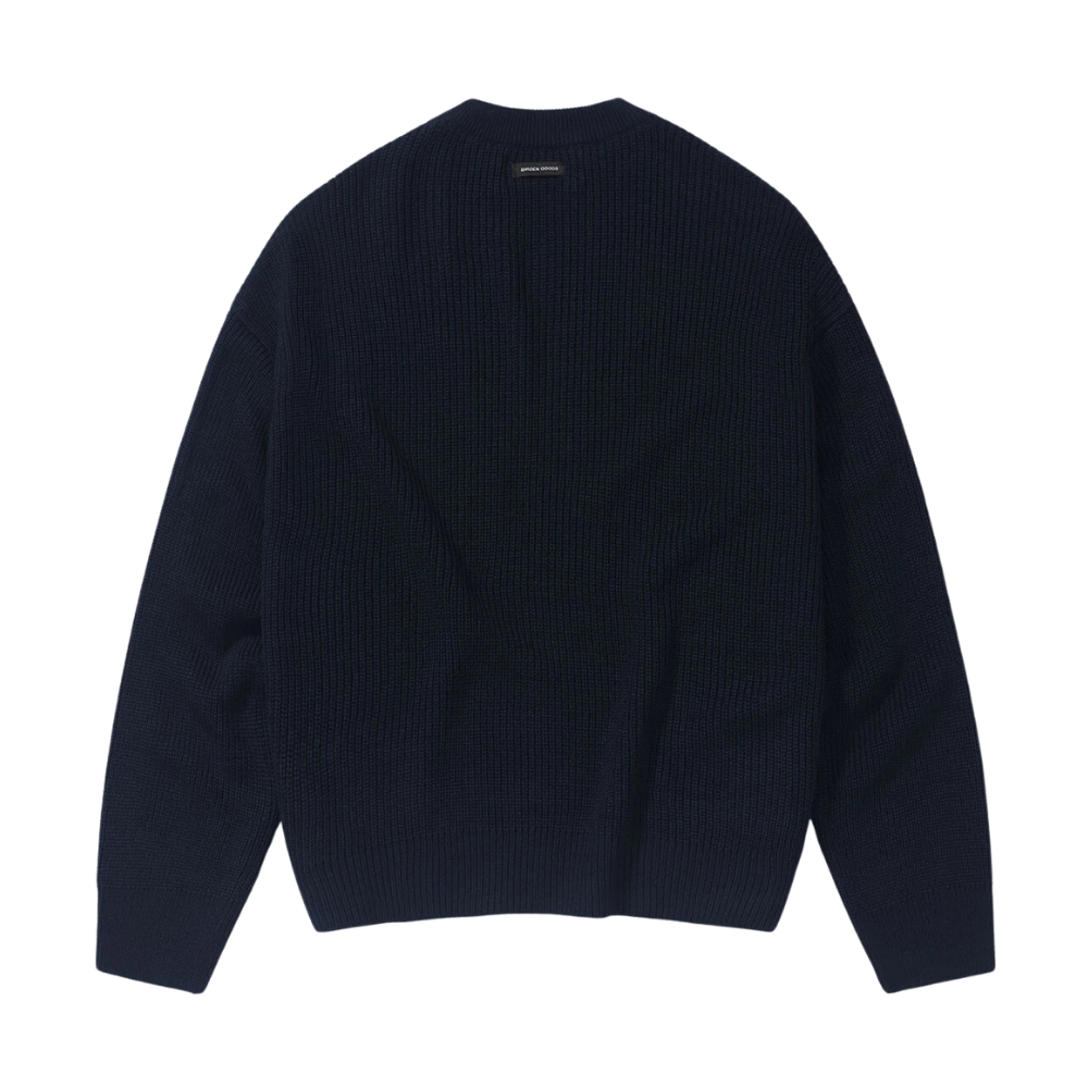 Blusa Birden Tricot Boxy Navy