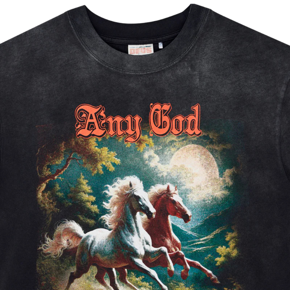 Camiseta Deus Ex Machina Horseplay Chumbo