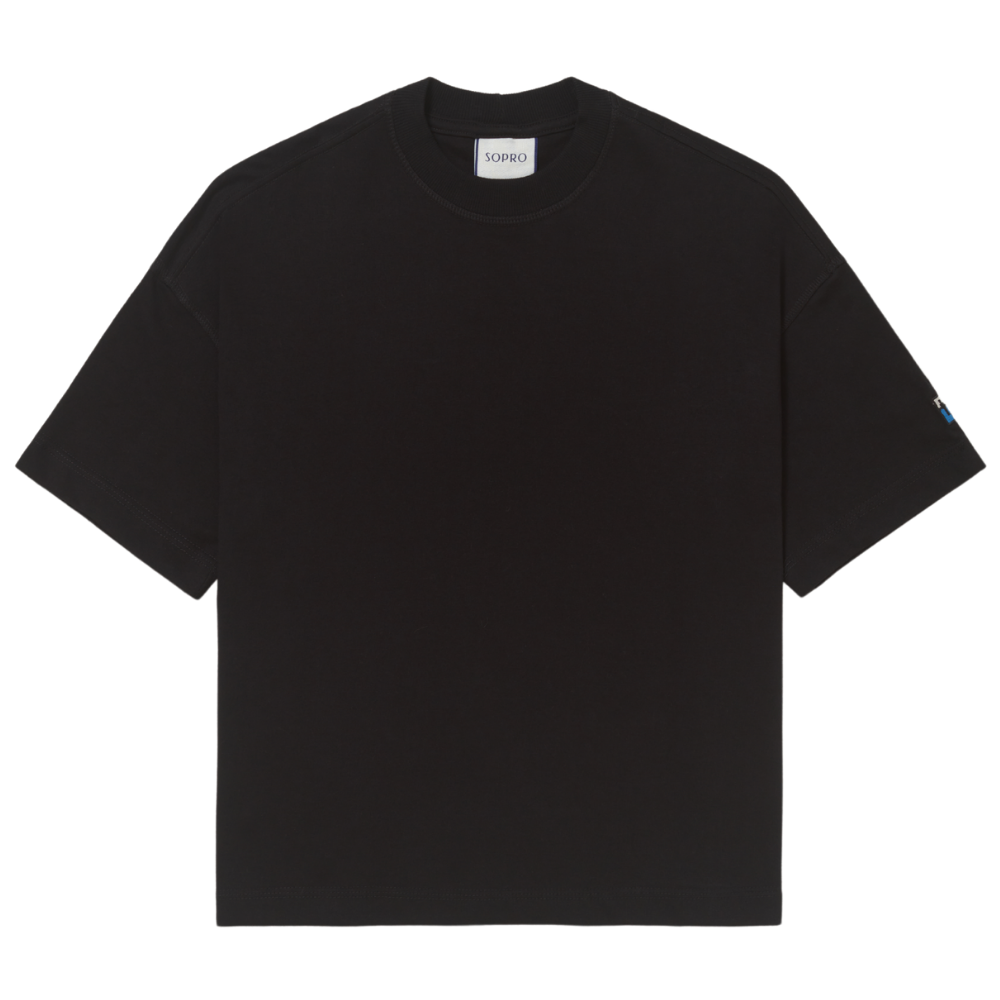 Camiseta Sopro Boxy Ultima Aula Preta