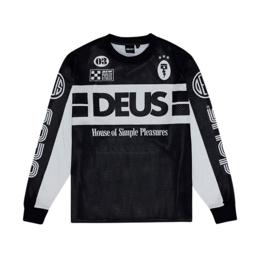 Jersey Deus Ex Machina Moto Road Preta