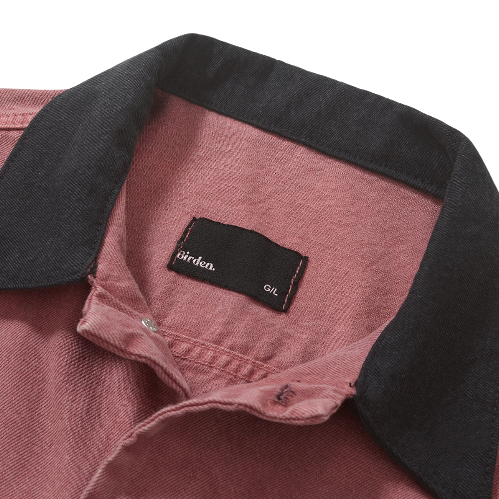 Jaqueta Birden Worker Rosewood Washed x SIPSIP Bordô