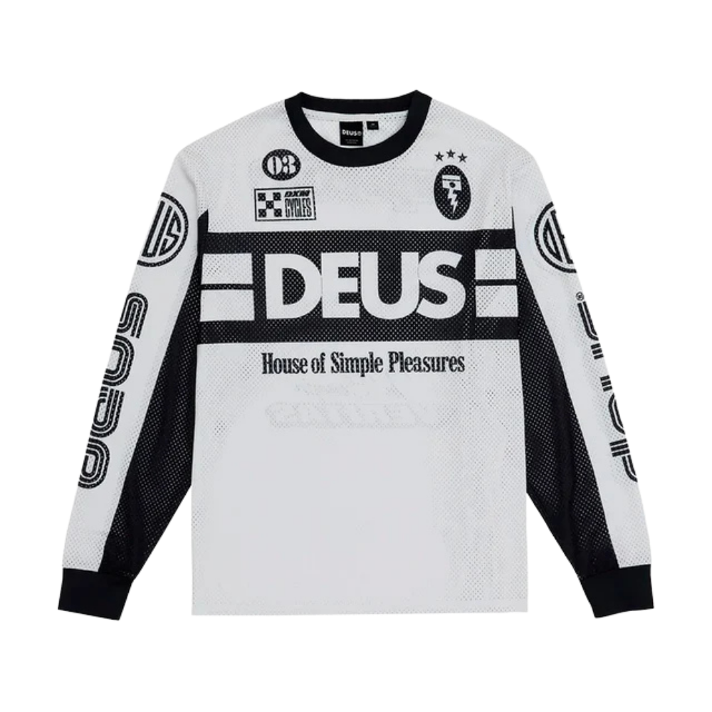 Jersey Deus Ex Machina Moto Road Branca