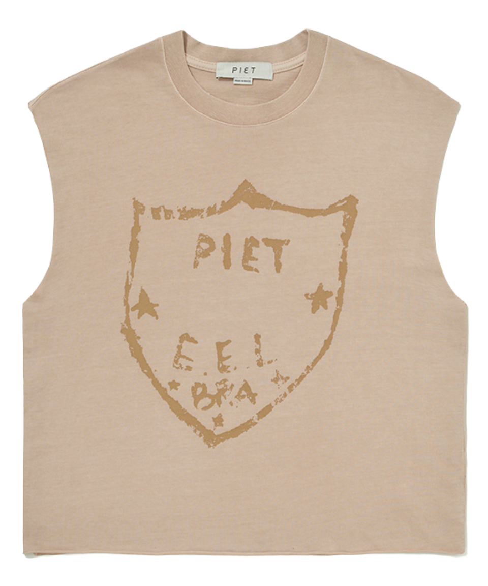 Regata Piet Oversized Emblema Bege