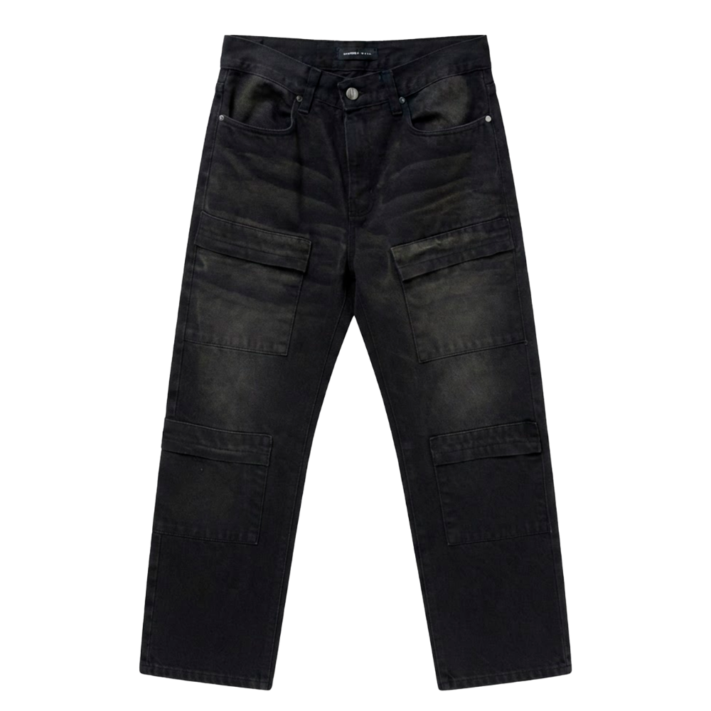 Calça Cargo Garré Washed Preta