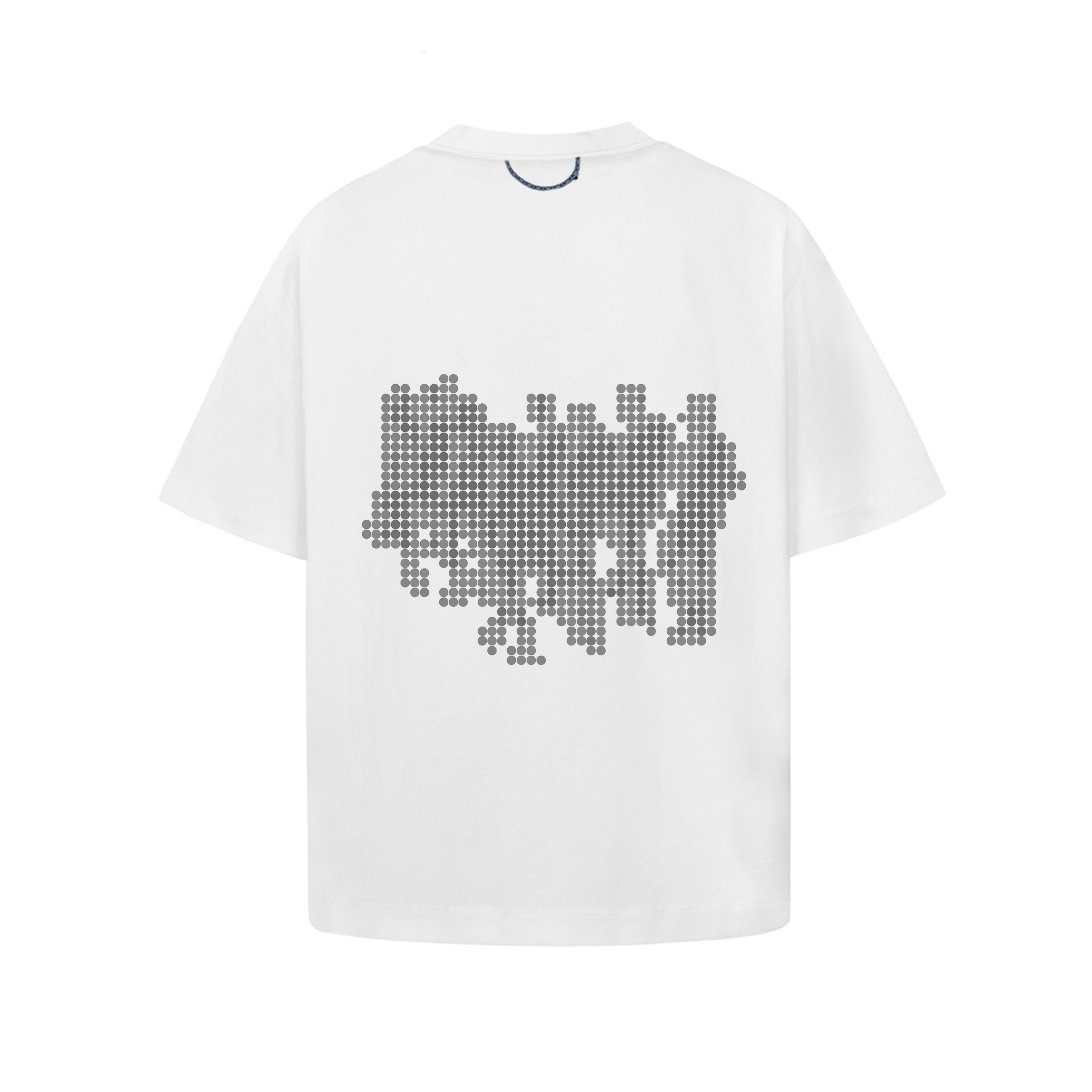 Camiseta Quadro Creations Line Dots Cinza