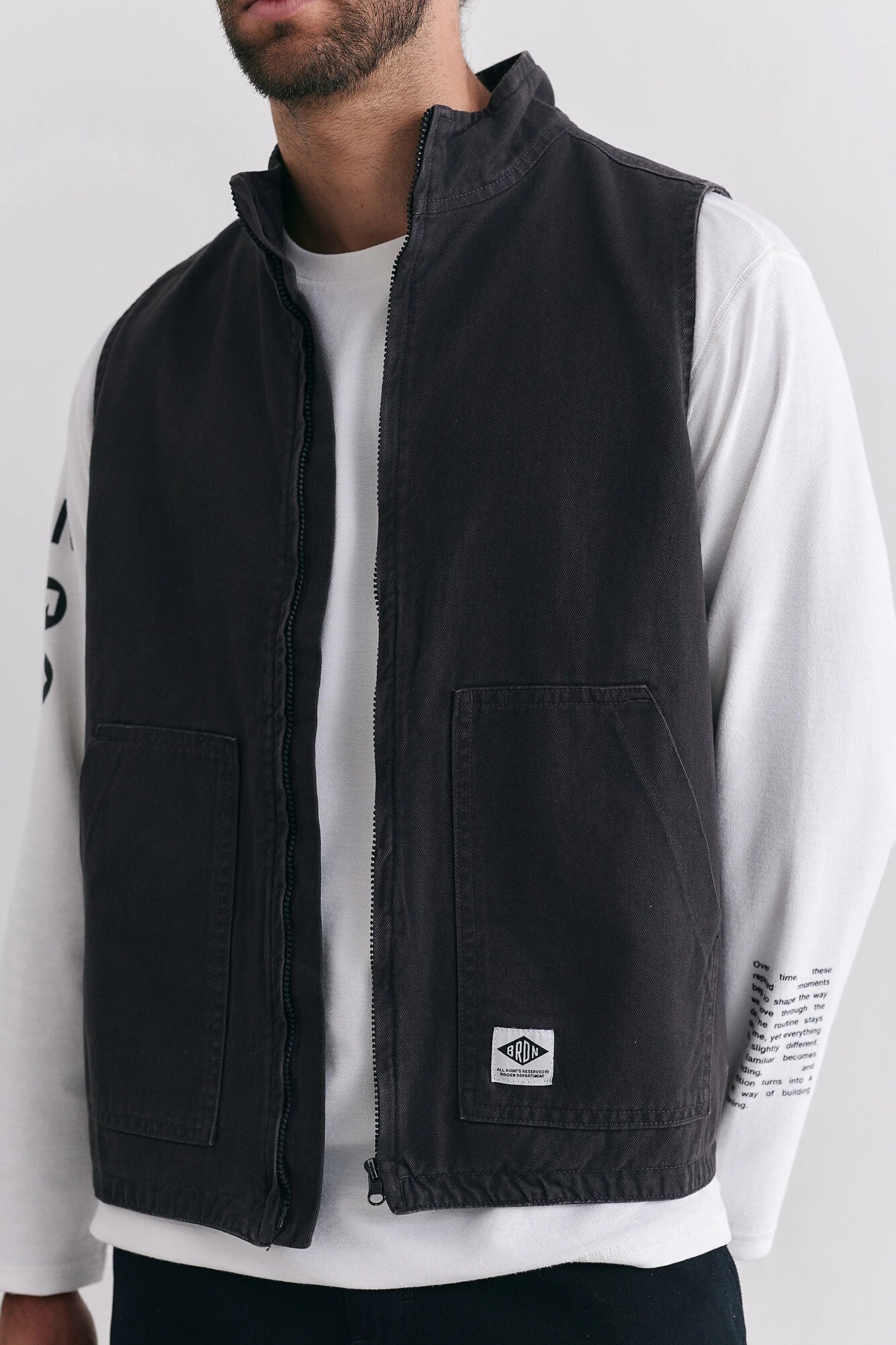 Colete Birden Worker Charcoal Chumbo