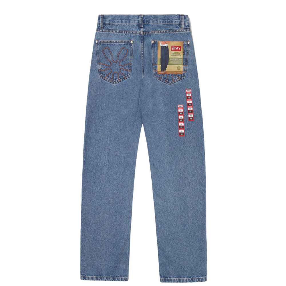 Calça Jeans Piet Brand New Washed Denin Azul Claro