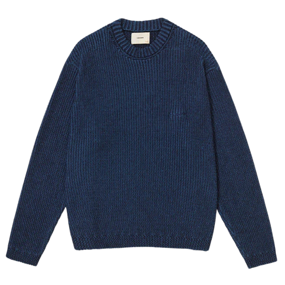 Casaco Boxy Carnan Textured Tricot Azul