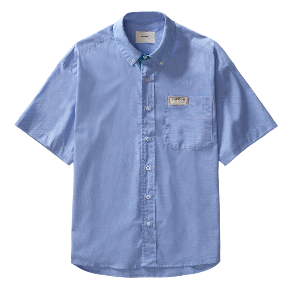 Camisa Manga Curta Carnan Azul