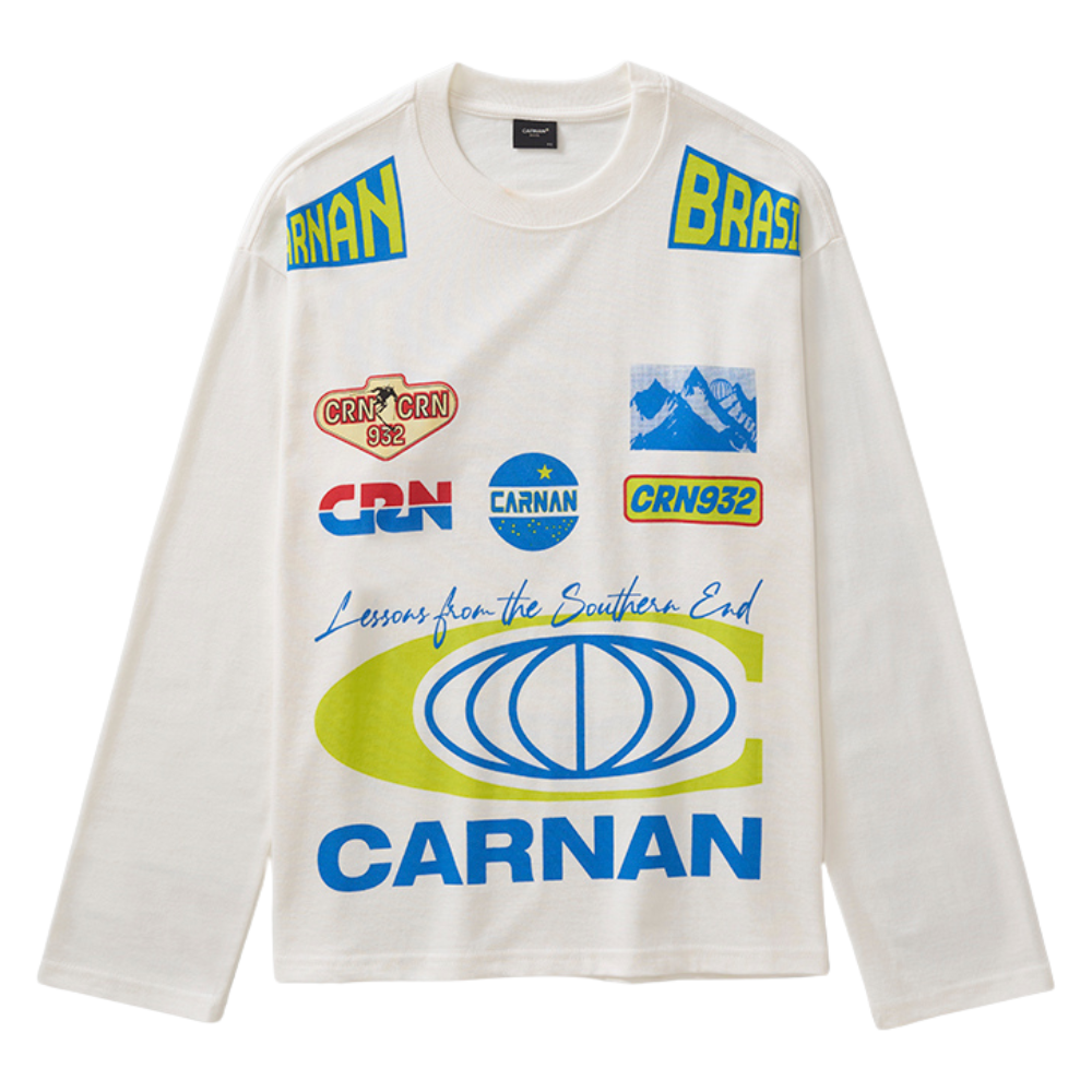 Camisa Boxy Manga Longa Carnan Logos