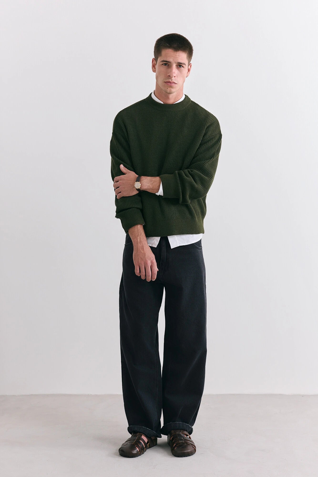 Blusa Birden Tricot Boxy Savage Verde
