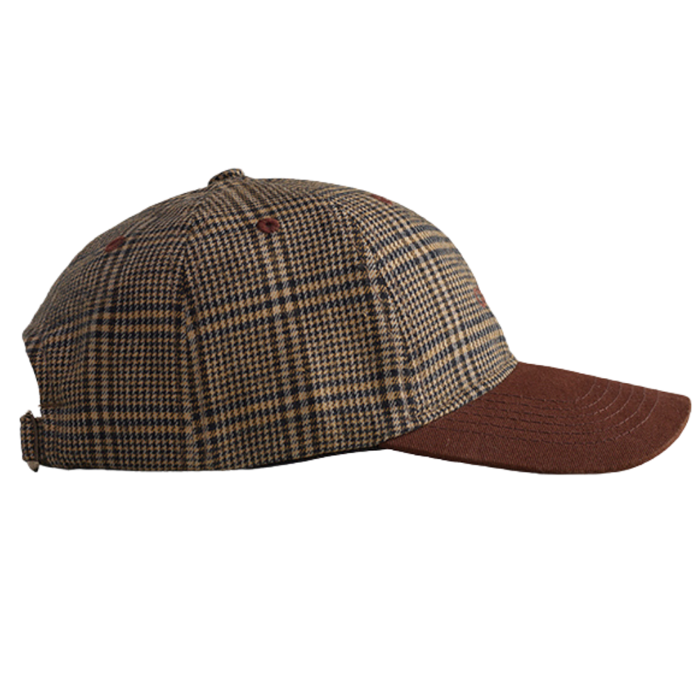 Boné Carnan Plaid Dad Marrom