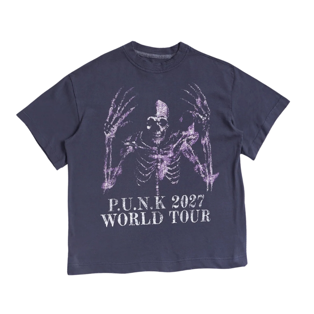 Camiseta Des Prezo P.U.N.K World Tour Vintage Marinho