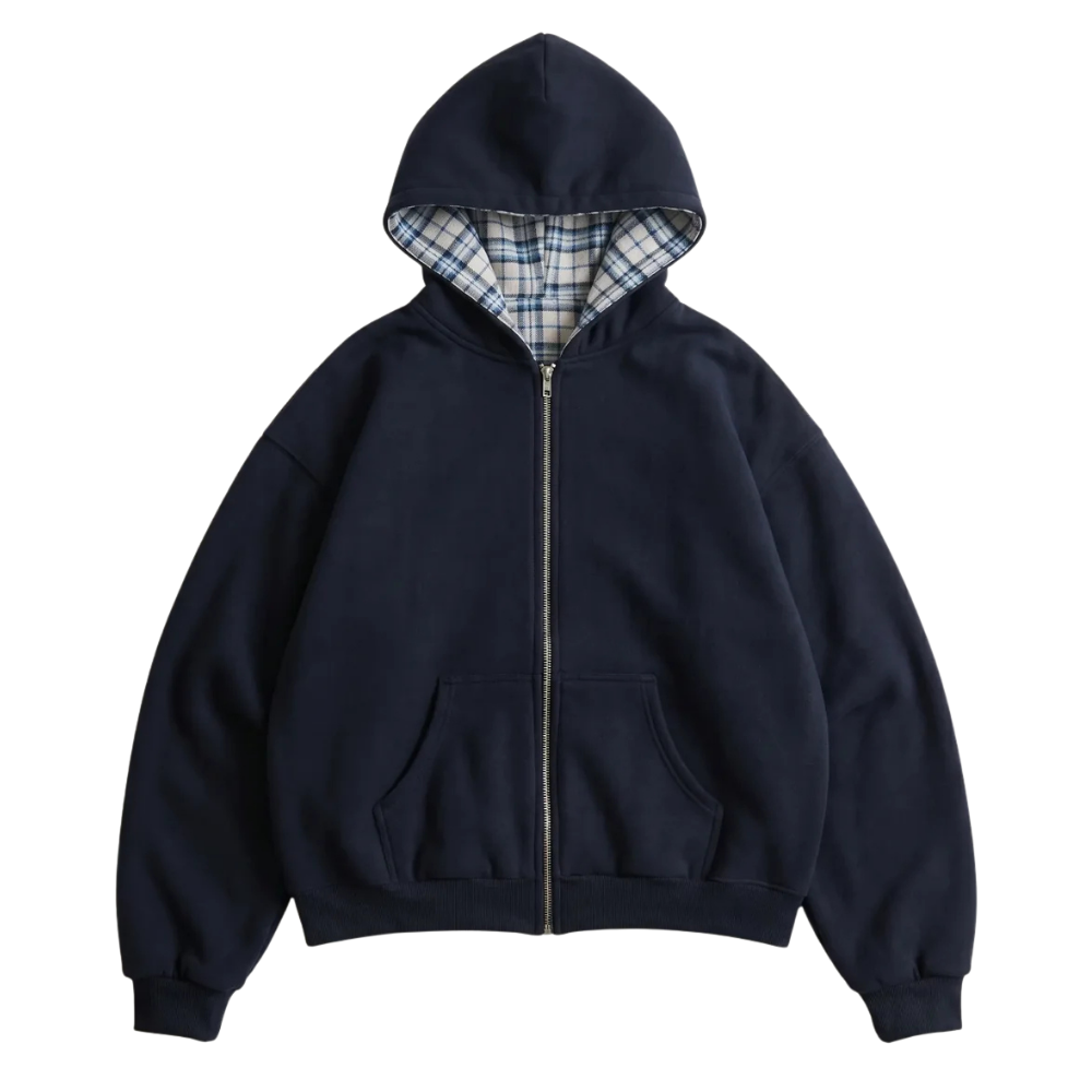 Moletom Sow Reversible Plaid Marinho