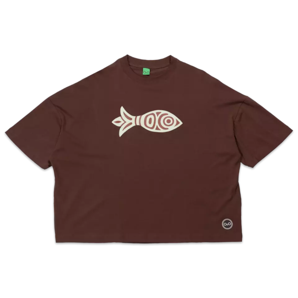 Camiseta OcO Peixe Boxy Marrom