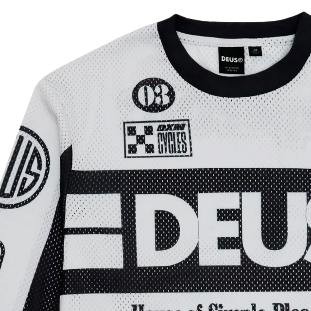 Jersey Deus Ex Machina Moto Road Branca