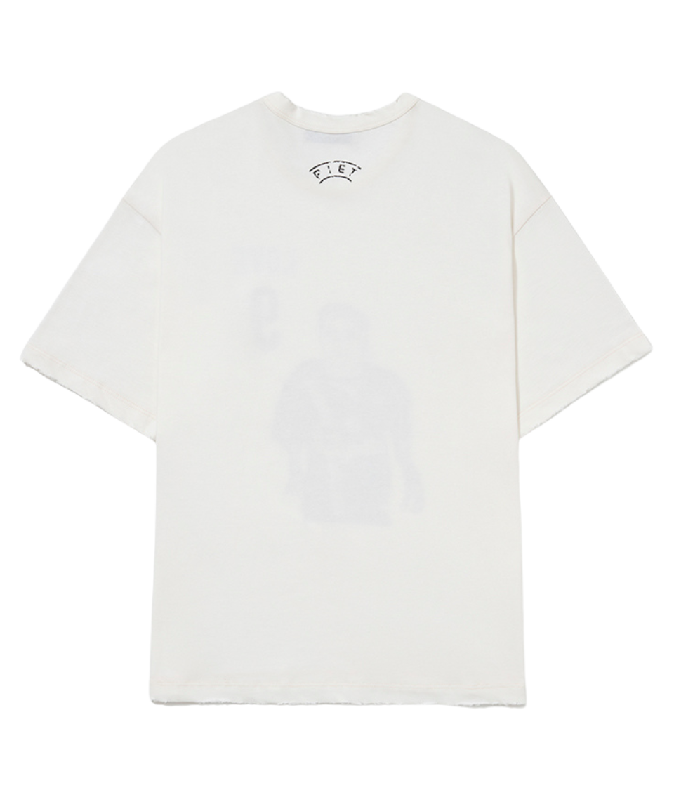 Camiseta Piet Love 9 Illustrated Bone White