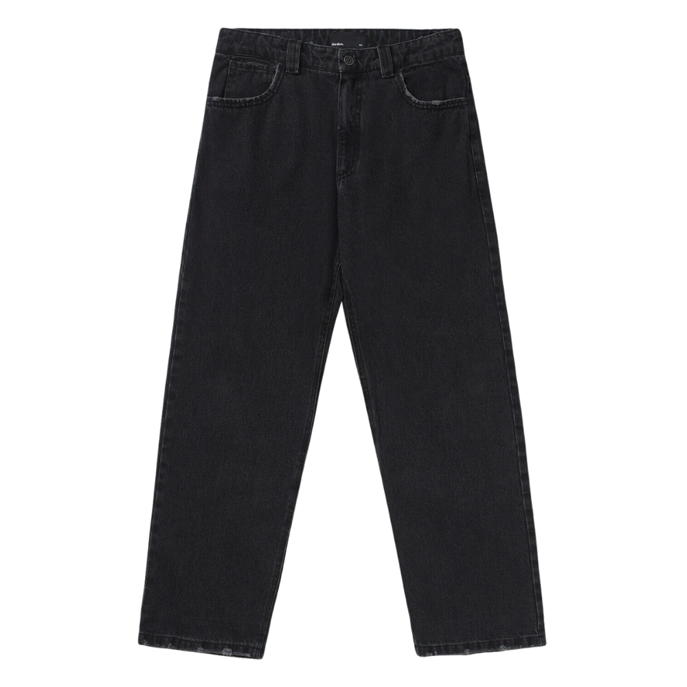 Calça Jeans Birden Wide Stonewashed Preta