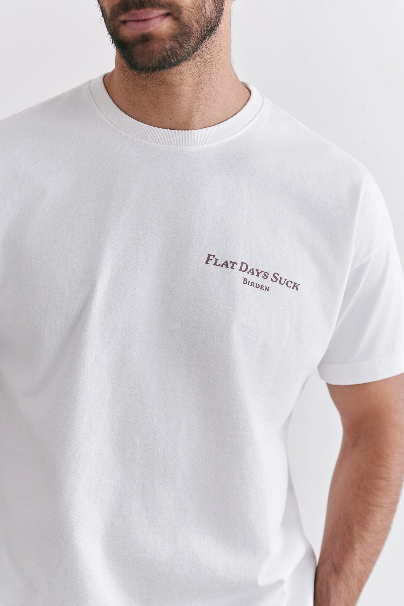 Camiseta Birden Boxy Flat Days Branca