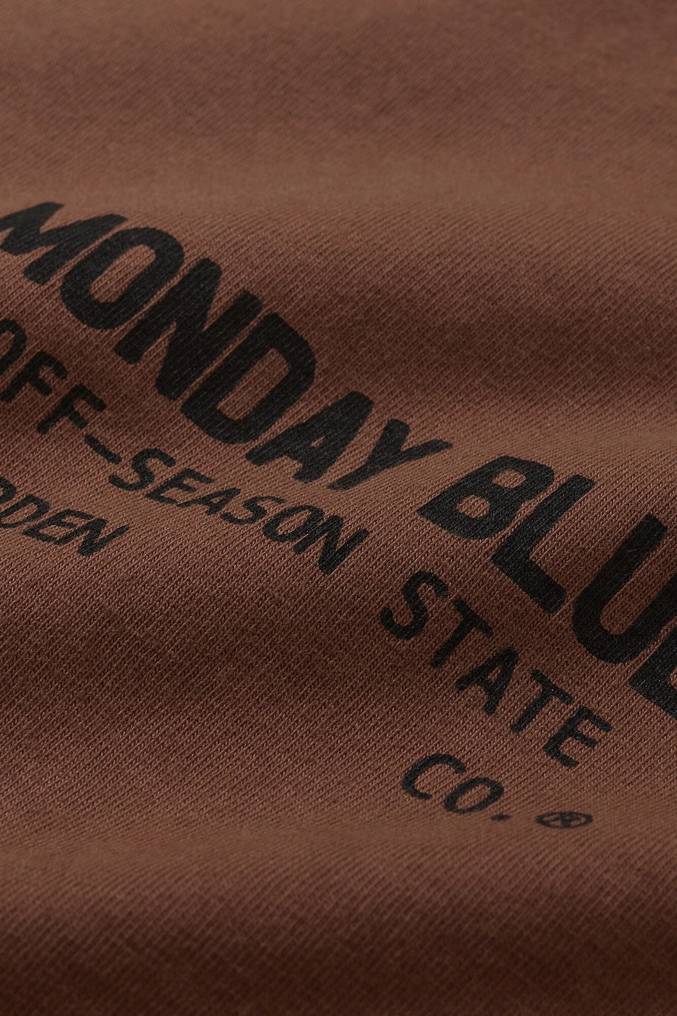 Camiseta Birden Boxy Monday Blues Marrom