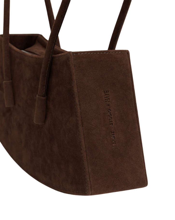 Bolsa Saint Studio Luci Cacto Suede Café
