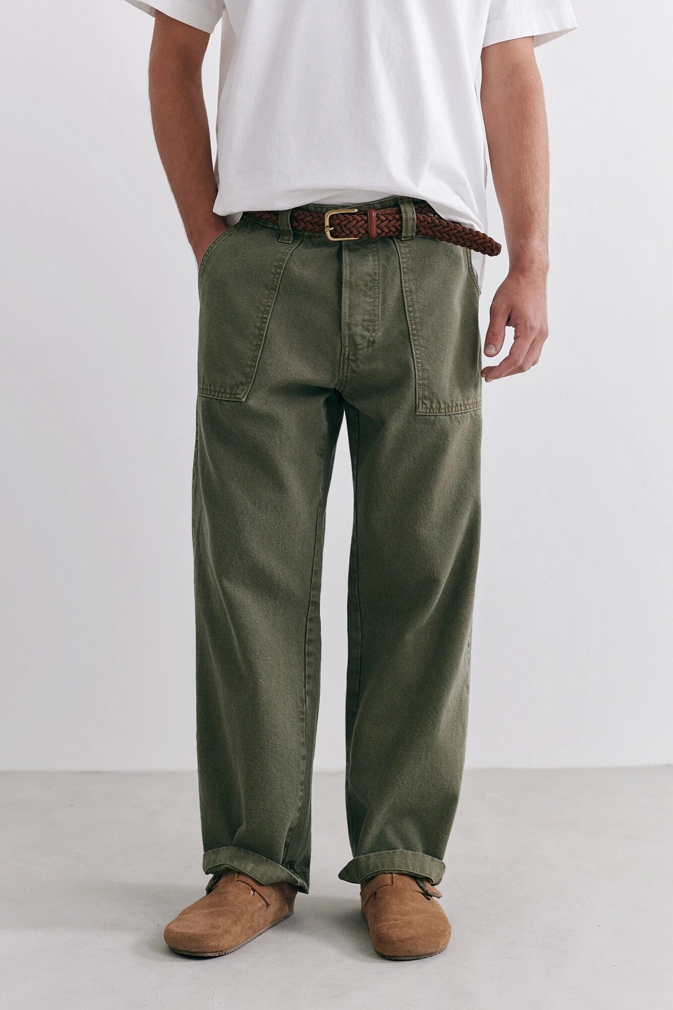 Calça Birden Fatigue Washed Verde