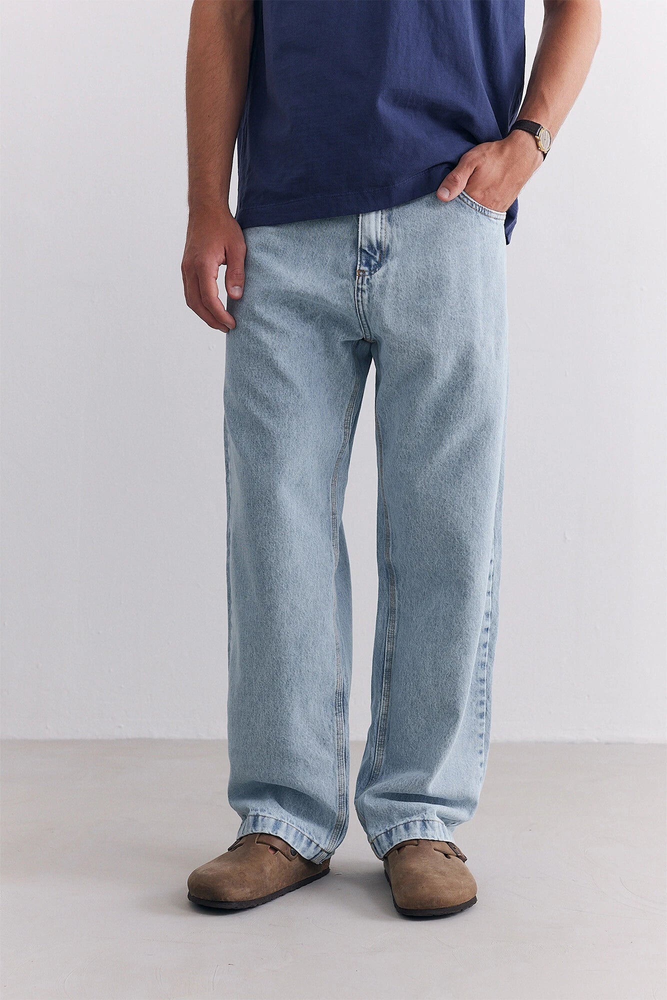 Calça Jeans Birden Wide Cloudy Azul