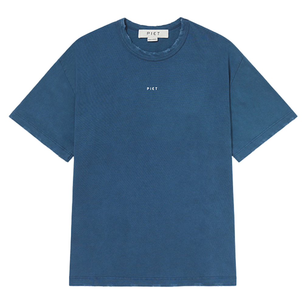 Camiseta Piet Logo Vintage Azul Marinho