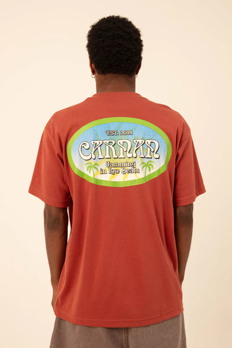 Camiseta Carnan Stamp Heavy Terracotta