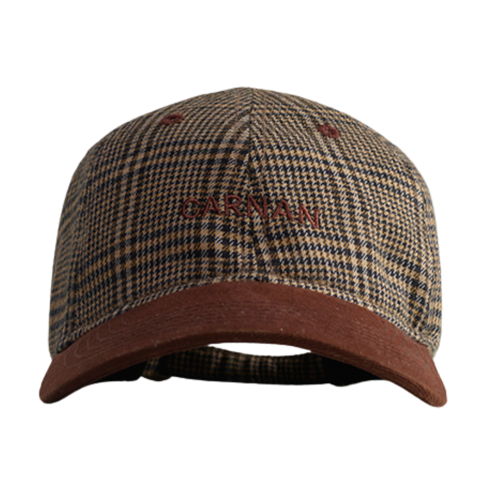 Boné Carnan Plaid Dad Marrom