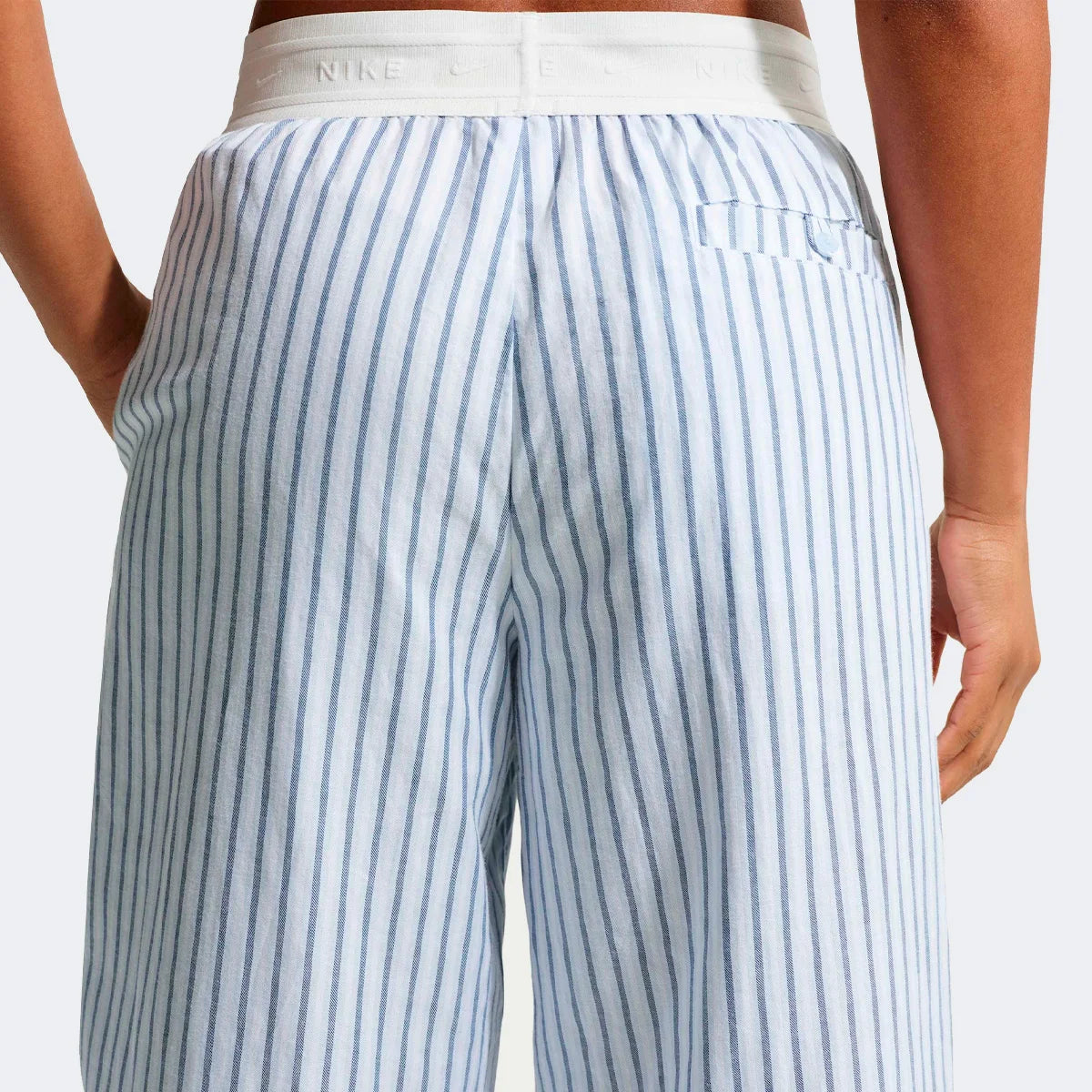 Calça Feminina Nike Sportswear Woven Stripe Azul