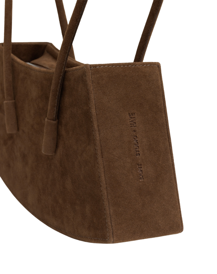 Bolsa Saint Studio Luci Cacto Suede Avelã