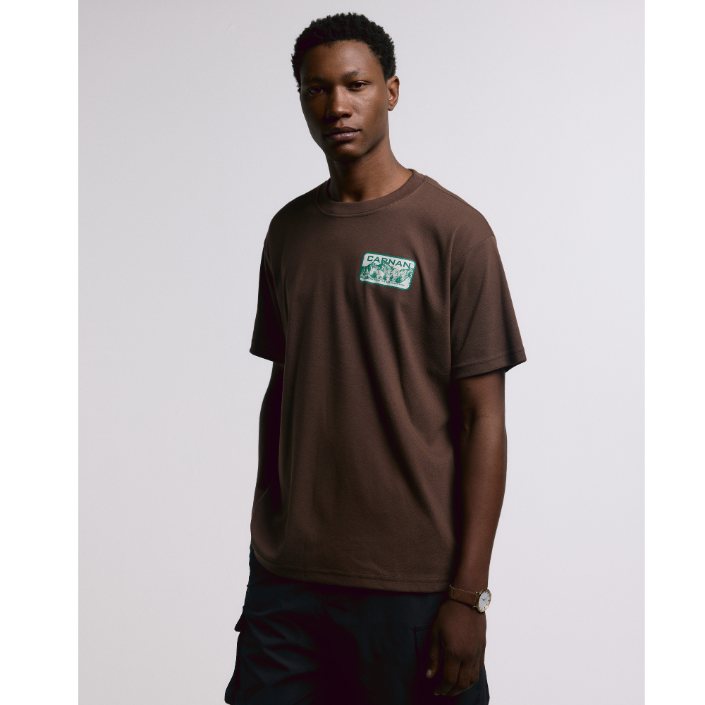 Camiseta Heavy Carnan Mountain Marrom