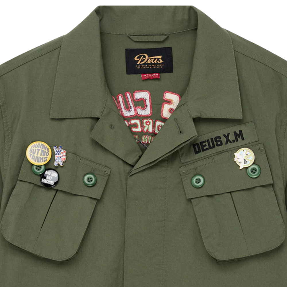 Camisa Deus Overshirt Power Verde Militar