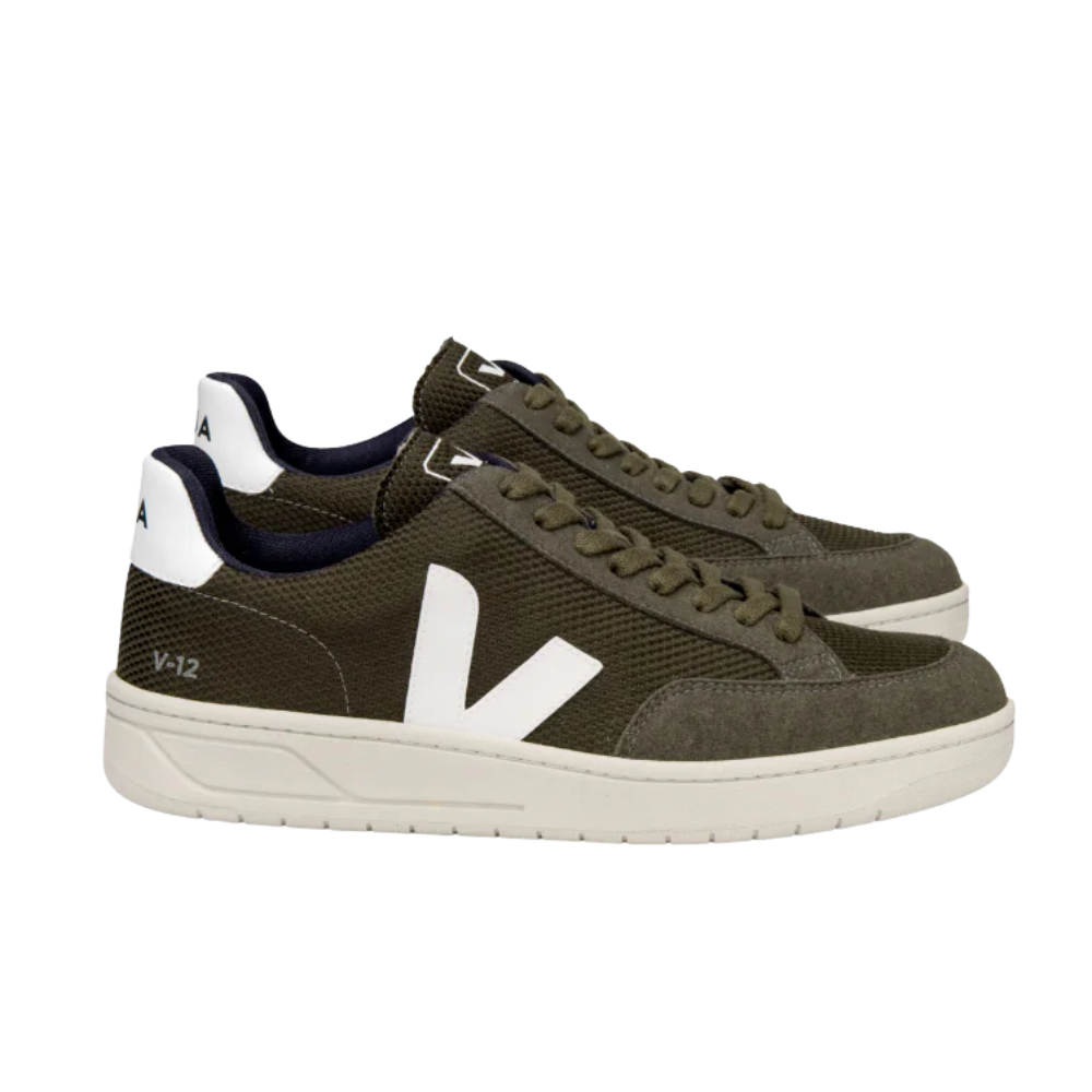 Tênis Veja V-12 B-Mesh Masculino Olive White