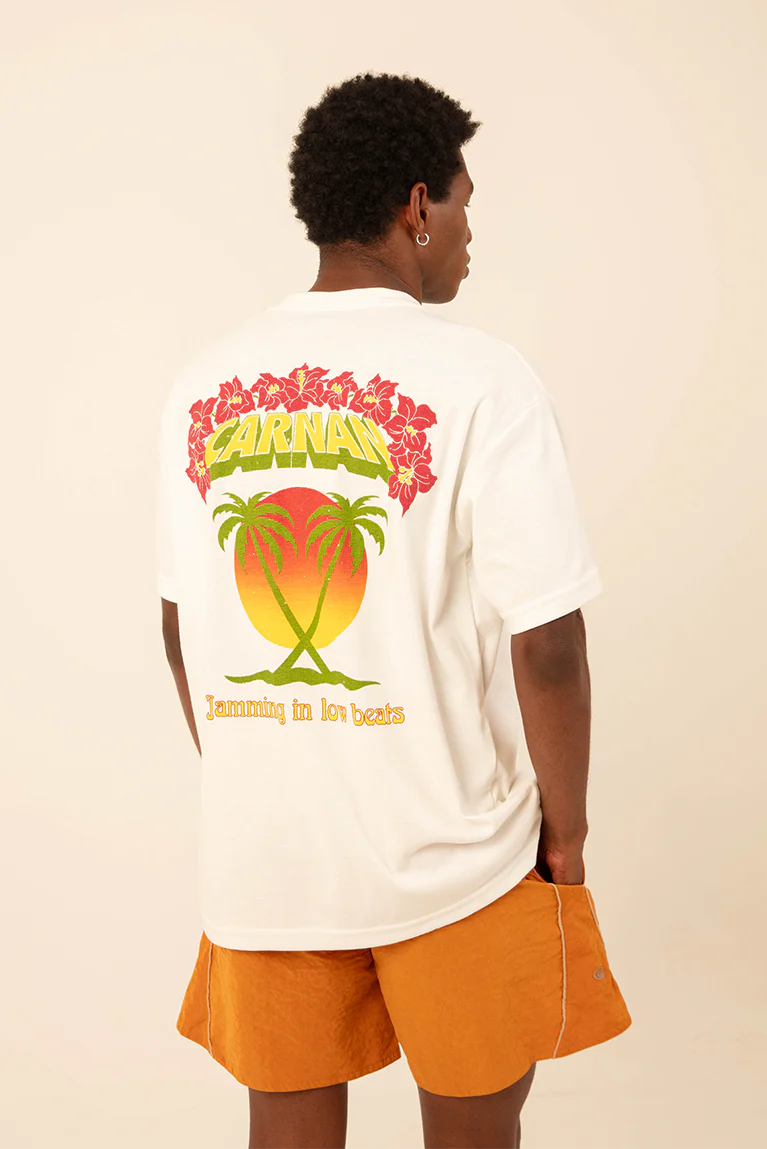 Camiseta Carnan Tropical Heavy Branca