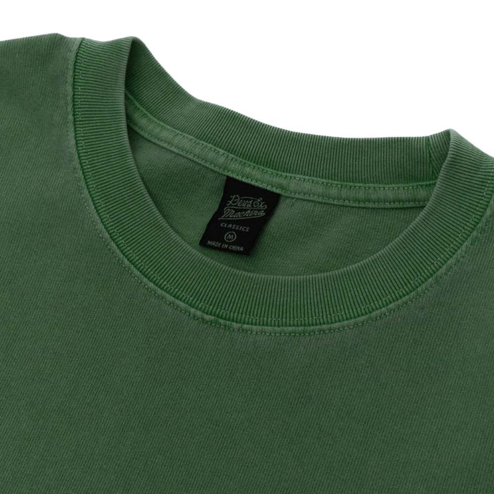 Camiseta Deus Ex Machina Shield Garment Dyed Verde Militar