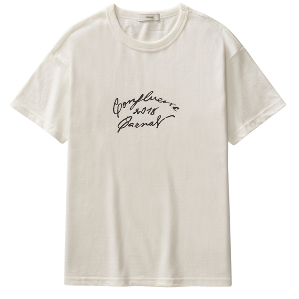 Camiseta Carnan Confluence Slim Fit Branca