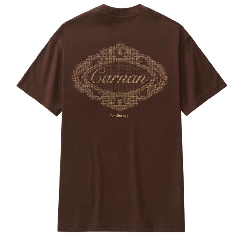 Camiseta Carnan Lace Stamp Heavy Marrom