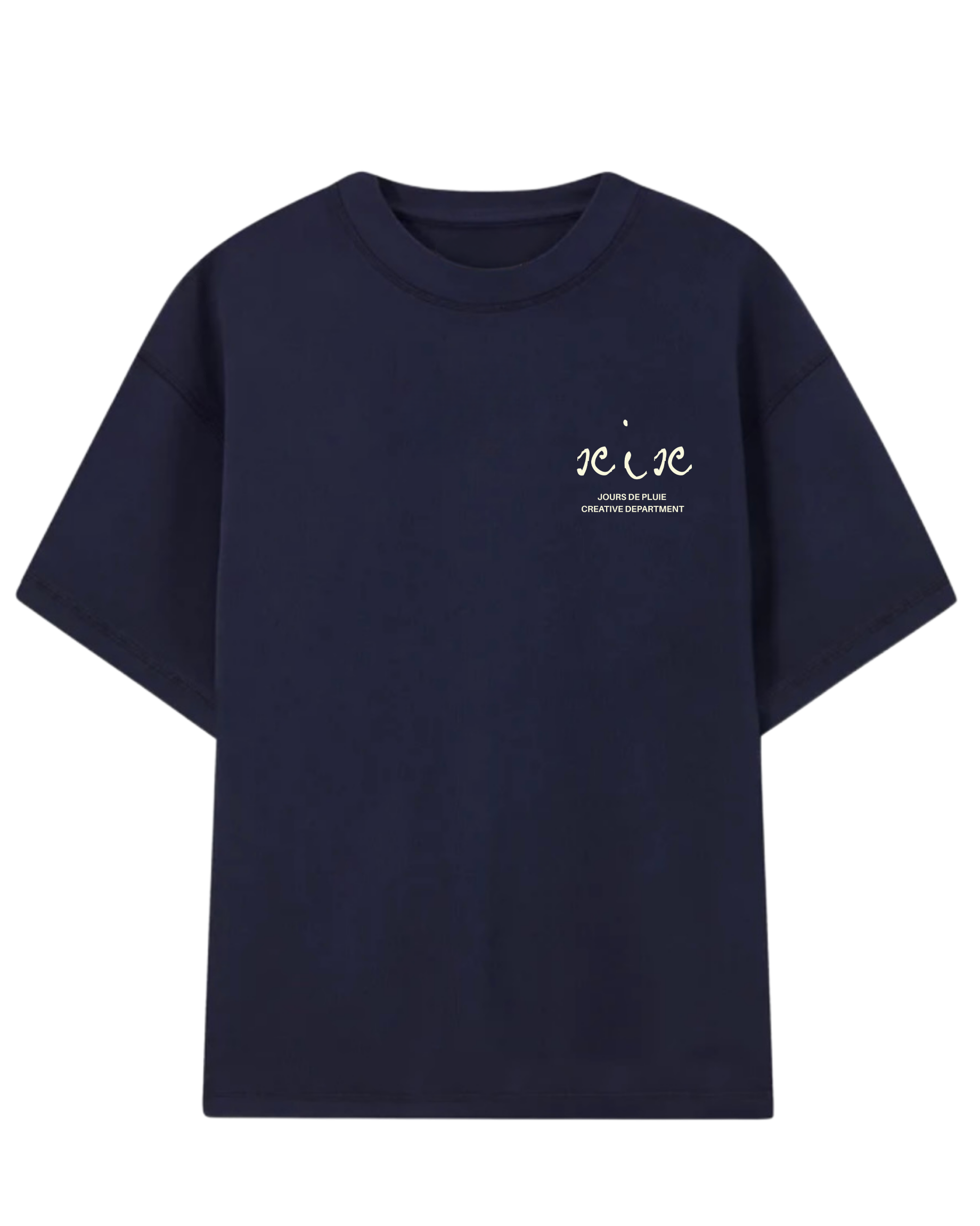 Camiseta Jours de Pluie The Sun Tee Azul Marinho costas