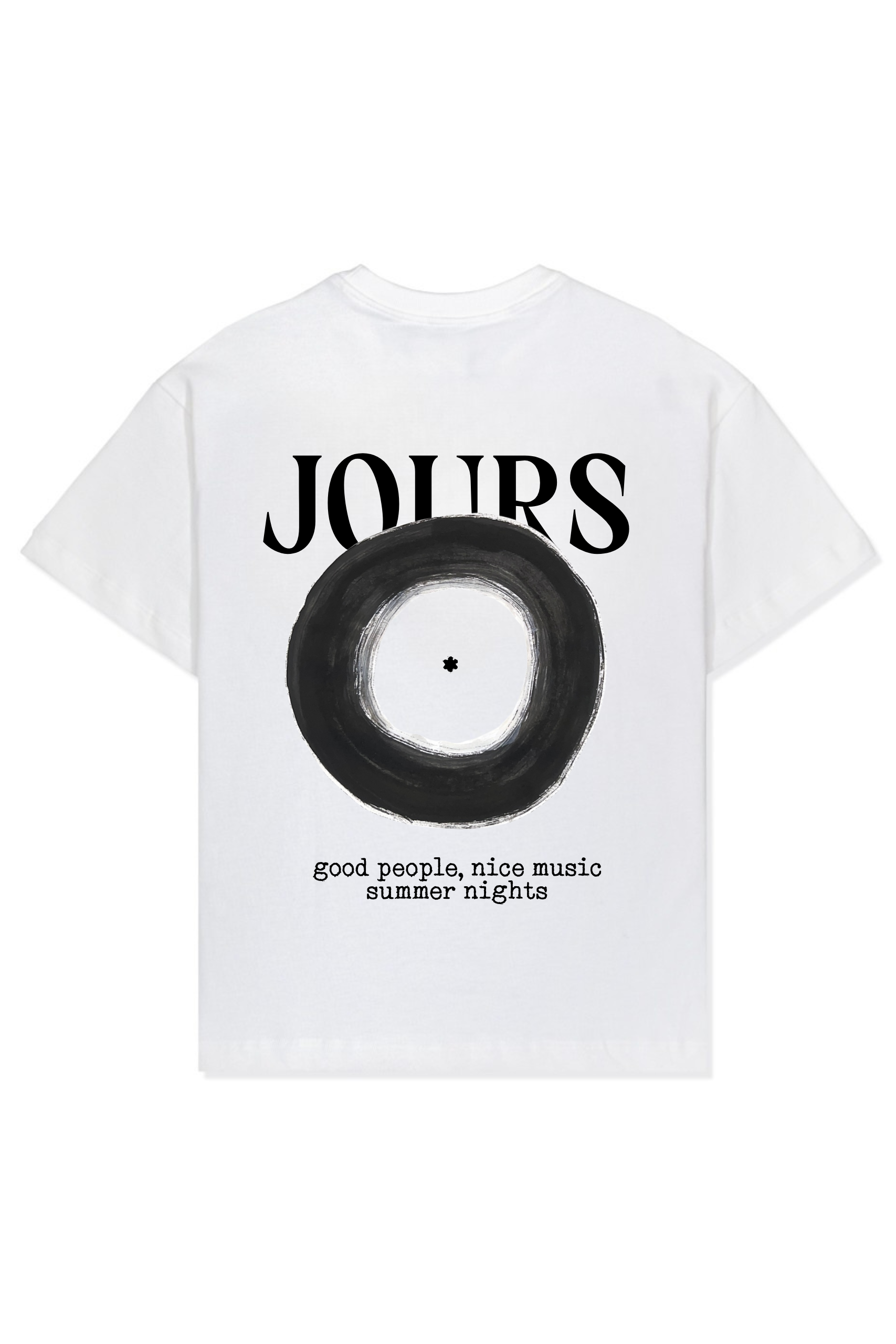 Camiseta Jours de Pluie Oversized Disque Off White