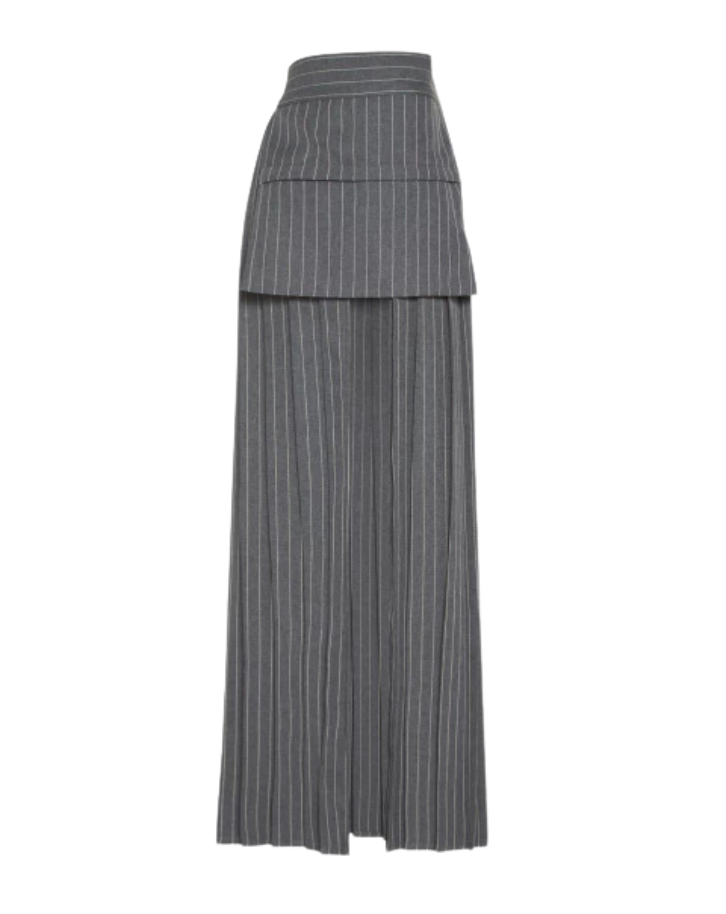 Cinto de Sobrepor Cinza Listrado