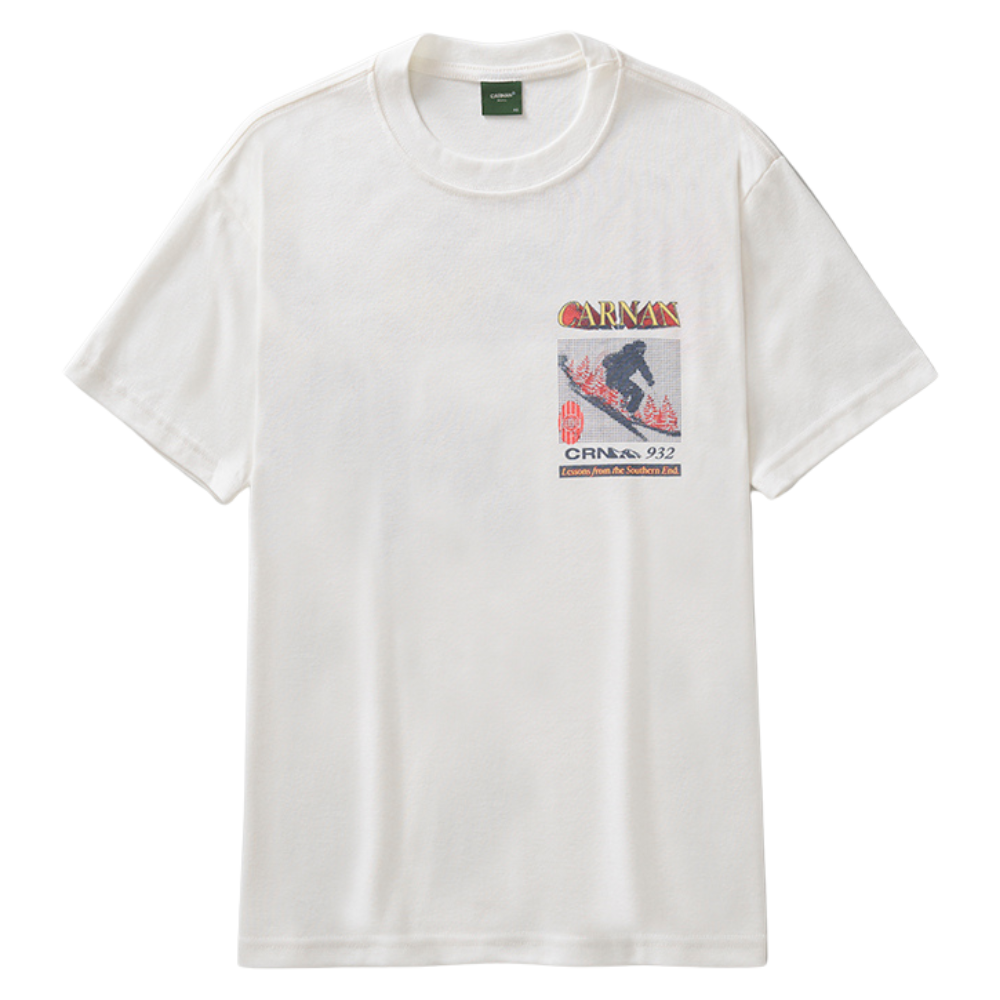 Camiseta Heavy Carnan Lettering Off White
