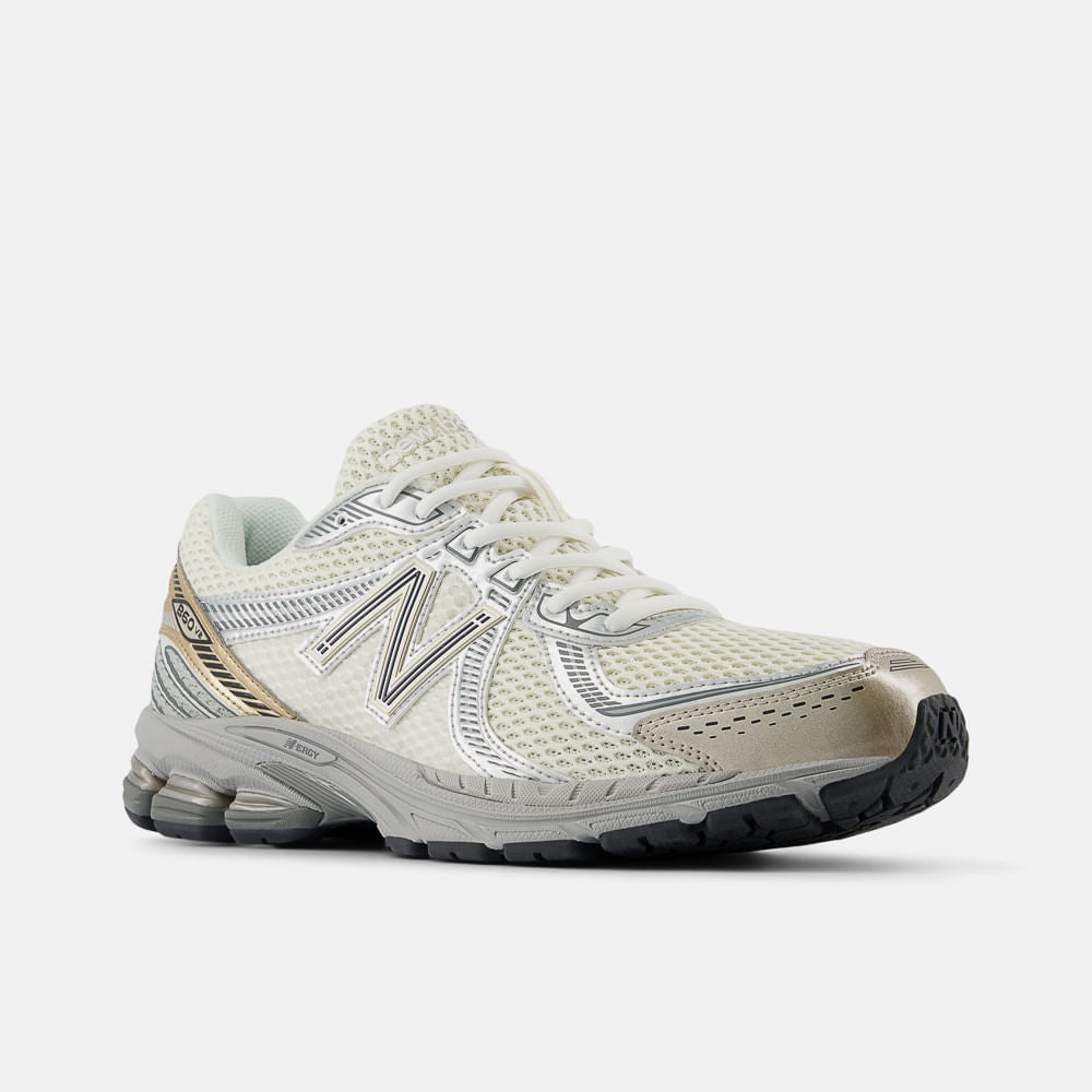 Tênis New Balance 860V2 Masculino Cinza e Dourado