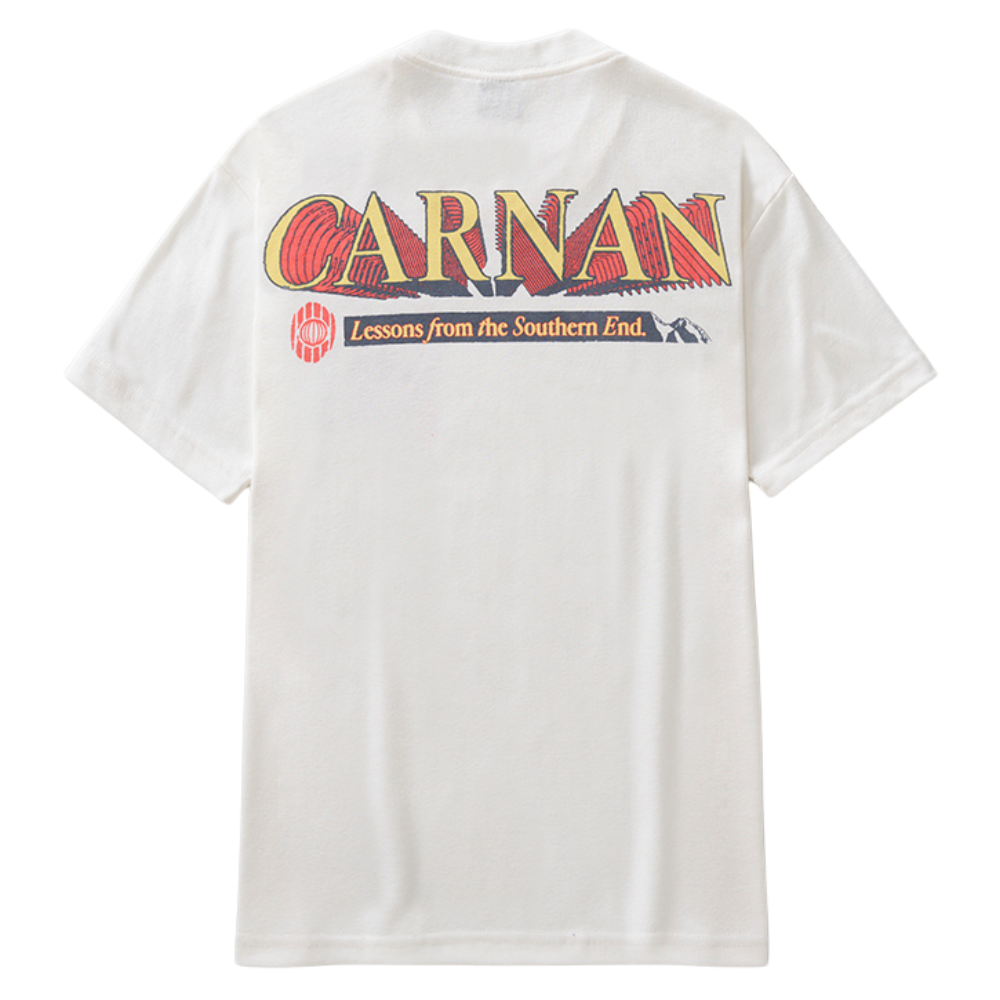Camiseta Heavy Carnan Lettering Off White